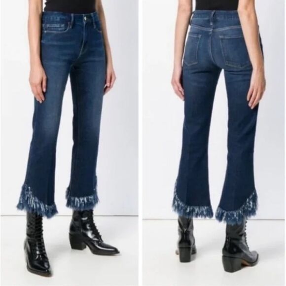 FRAME Le Crop Mini Boot in Bayberry, Size 26 - Picture 1 of 8